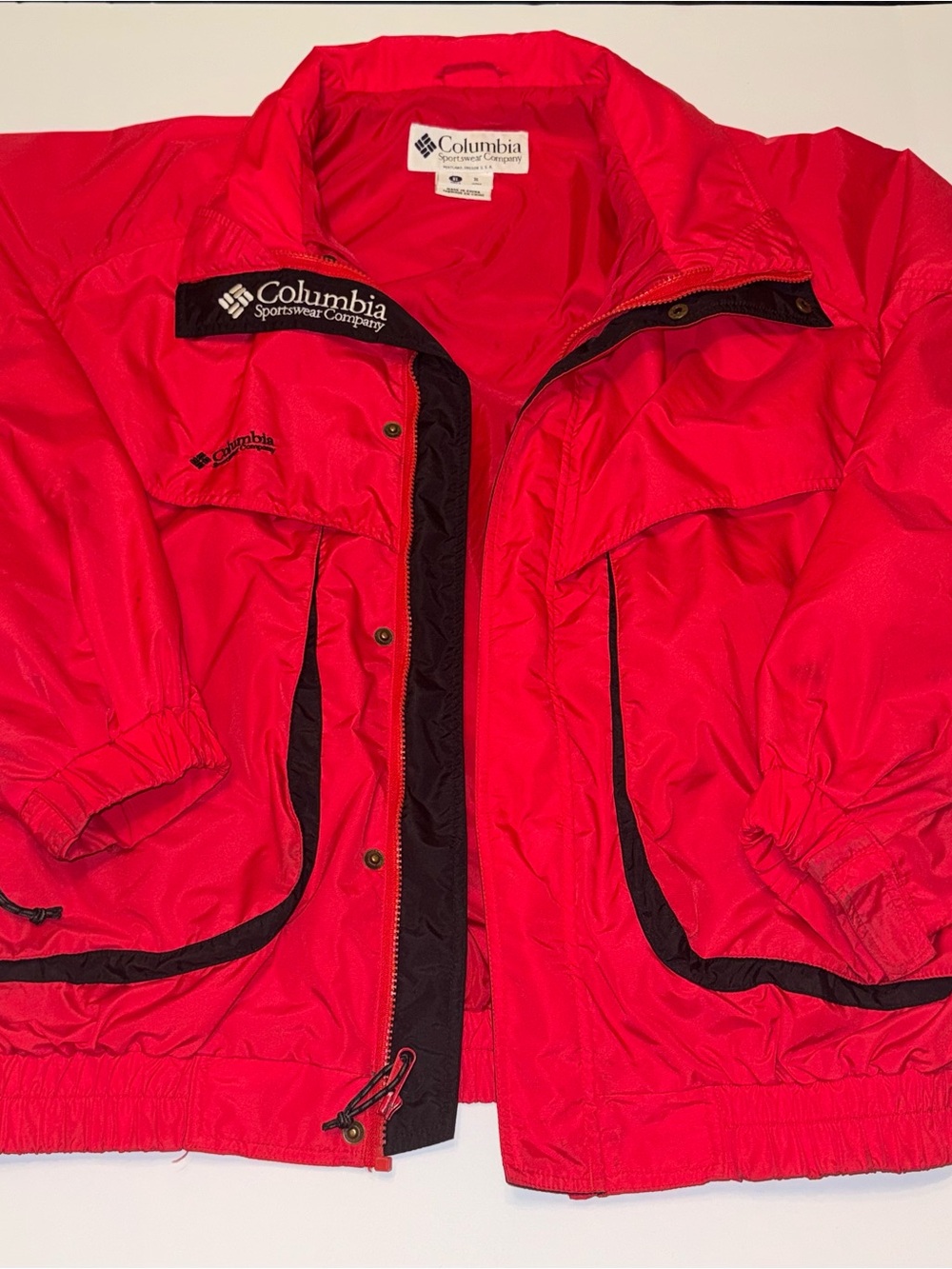 Columbia Kids Red and Black Rain Jacket